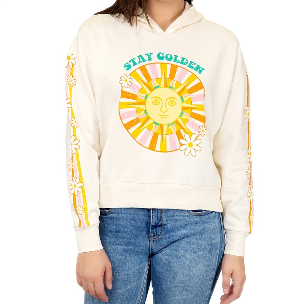 Rebellious One stay golden graphic hoodie